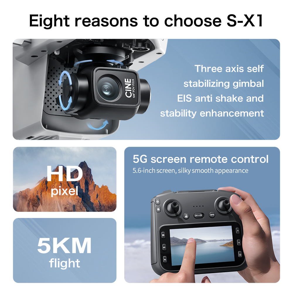 Top Deal S-X1 MAX GPS Drone 3  - Fpv Drone Camera review and price